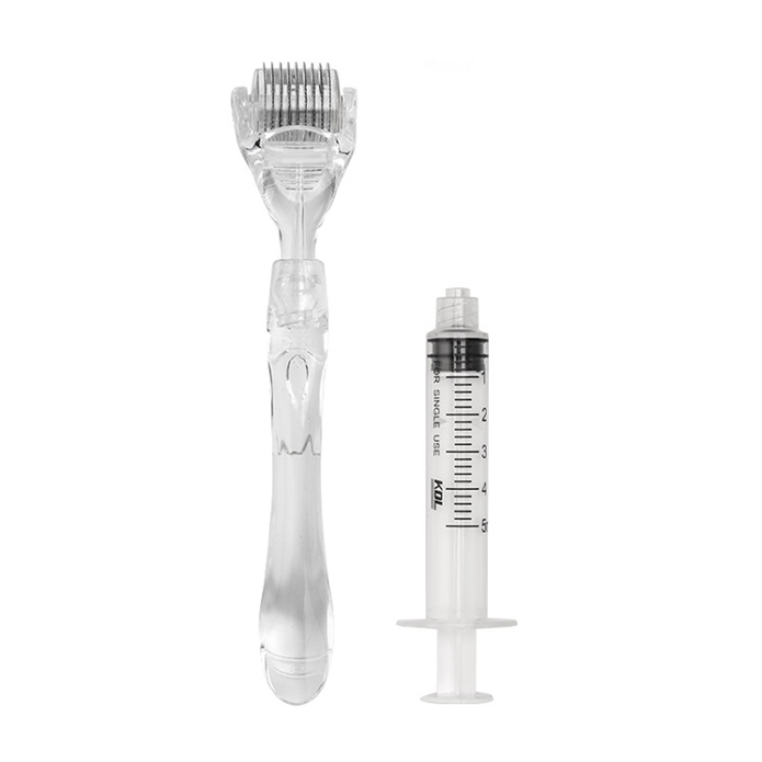Home care syringe type derma roller with replaceable handle hydra needle for Hyaluronic Acid serum, HR-B